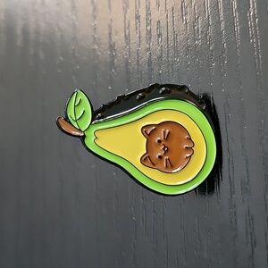 Avocado Cat Enamel Pin